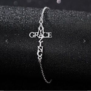 Silver 'Amazing Grace' Bracelet